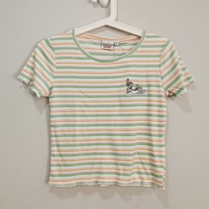Warner bros. Looney tunes striped Tee